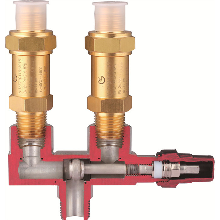 CFC HCFC HFC válvula de alivio de presión del refrigerante para la refrigeración 0,3 ∼ 4,5 MPa