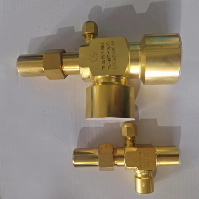 Válvula de ángulo de refrigeración de larga duración / Válvula de ángulo de soldadura HCFC R717