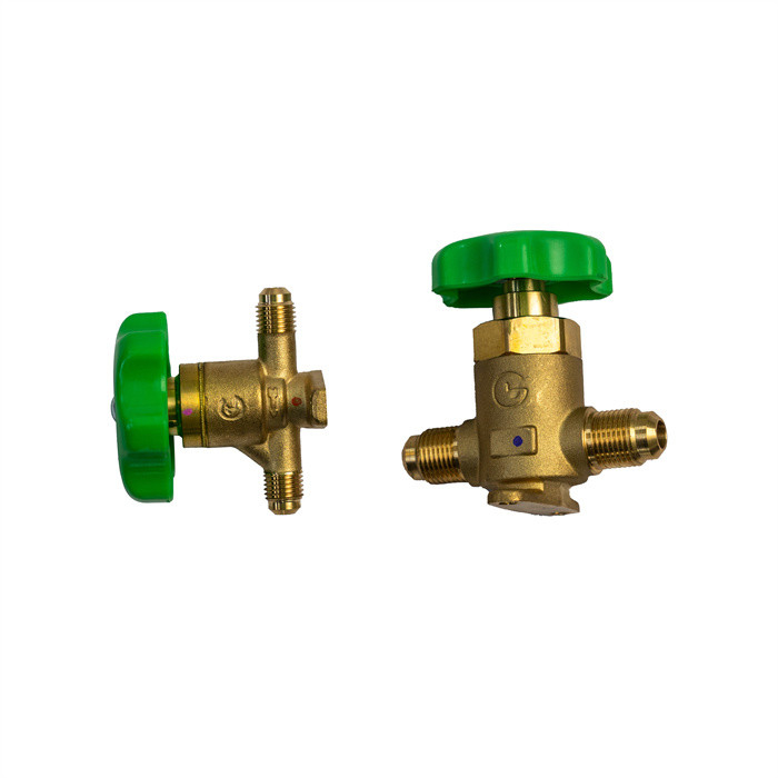 Fácil de instalar válvula de mano de refrigeración resistente a la temperatura para CFC HCFC HFC R22 R410a R134a