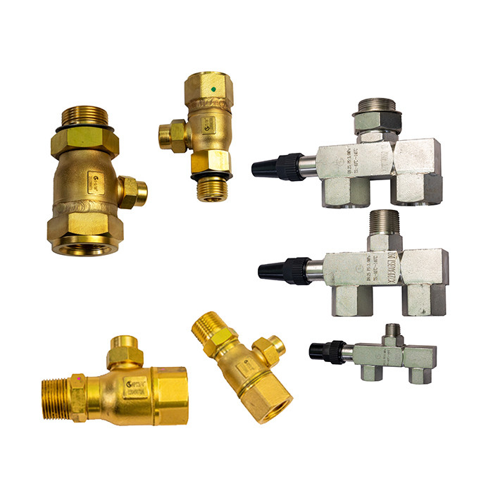 CFC HCFC HFC válvula de desconexión de 3 vías para refrigeración Rango de temperatura -29°C+140°C