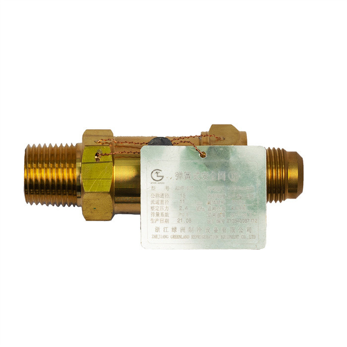 Válvula de seguridad para refrigerantes CFC/HCFC/HFC Buen funcionamiento de sellado